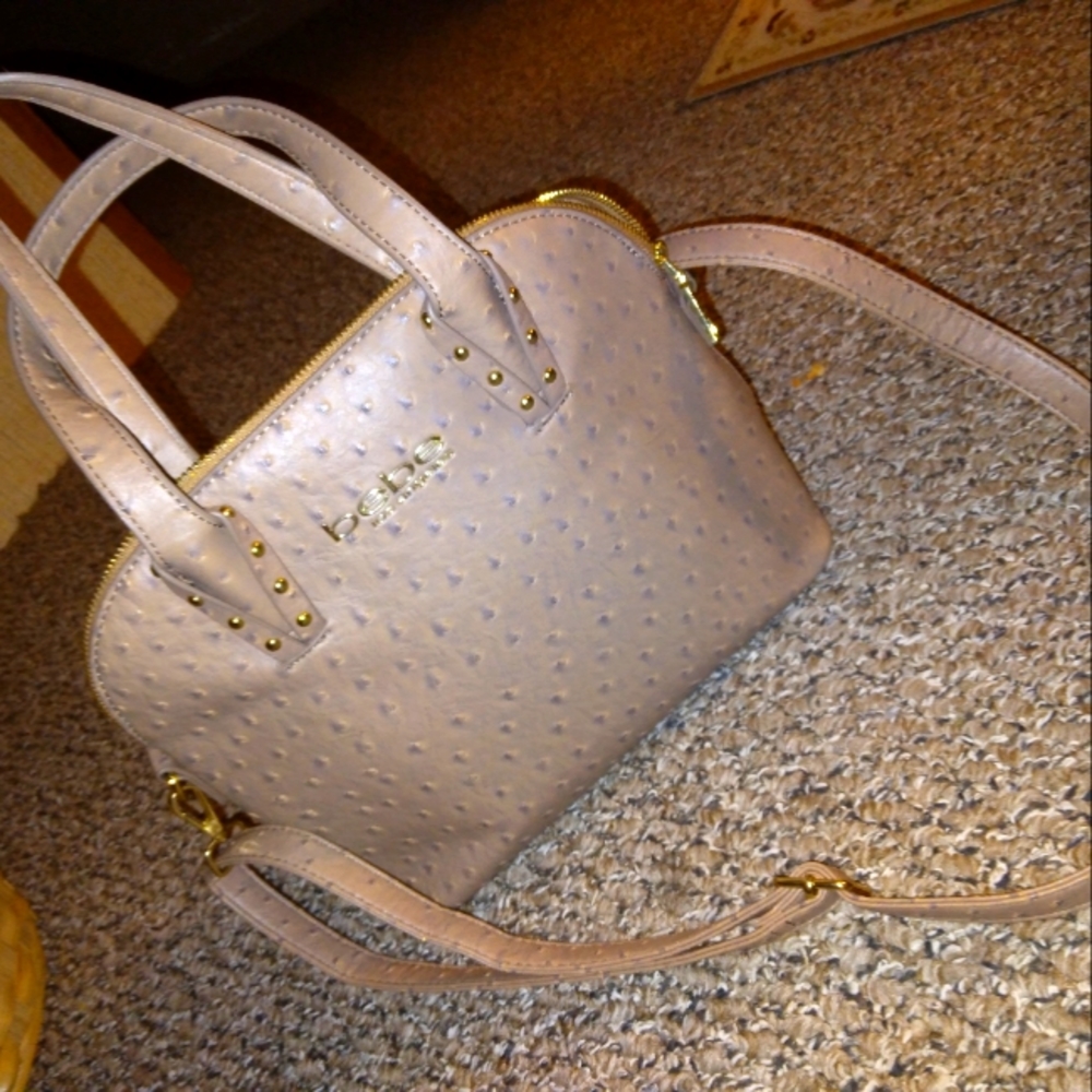 bebe crossbody Handbag color: Tan